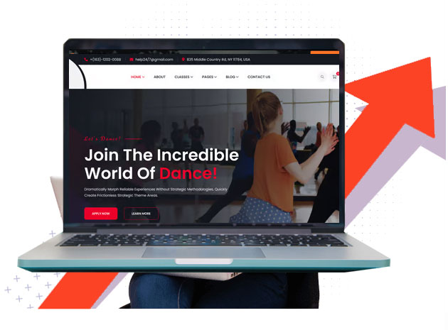 Dance Class Website Designing in Delhi NCR, India