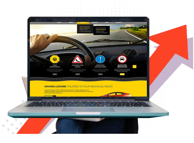 Driving School Website Designing in Delhi NCR, India