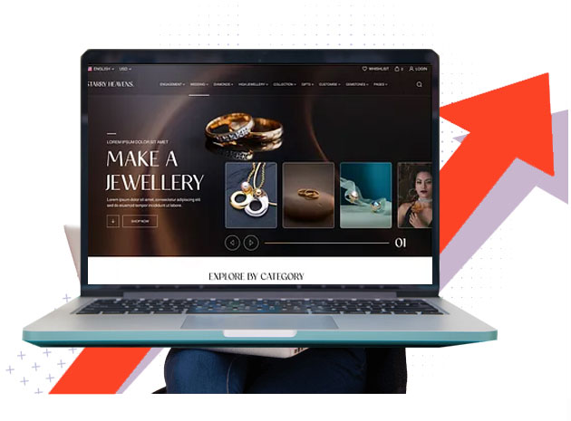 Jewellery Website Designing Company in Delhi NCR, India