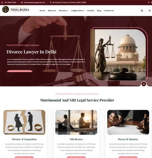 Lawyer Portfolio & Legal Services Website Design and Development