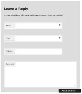 customizing wordpress comment form